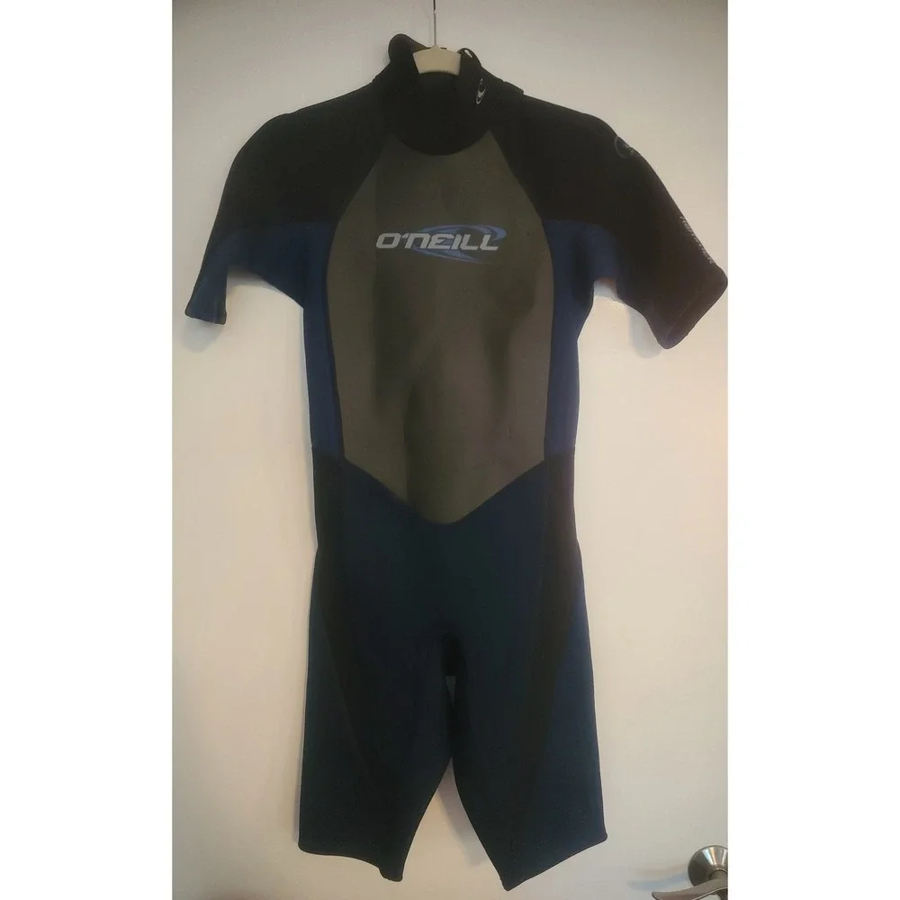 ONeill Hammer Kids Wetsuit Shorty Black Blue Grey Seamless Flex Zones